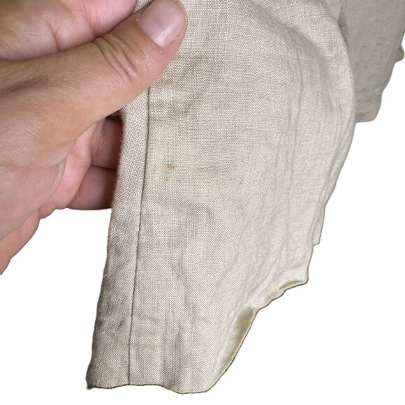 Quince Women's Tan 100% Linen Oversized Blazer, Single Button, Size Medium - Picture 7 of 7